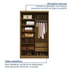 Guarda-roupa Solteiro Com Espelho 2 Portas De Correr Muriqui