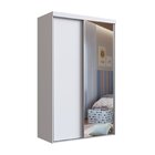 Guarda-roupa Solteiro Com Espelho 2 Portas De Correr Rc2205 B