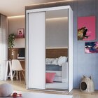 Guarda-roupa Solteiro Com Espelho 2 Portas De Correr Rc2205 B