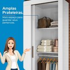 Guarda Roupa Solteiro Com Espelho 2 Portas De Correr Roma  Br
