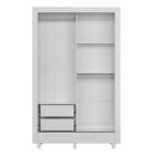 Guarda Roupa Solteiro Com Espelho 2 Portas De Correr Roma  Br