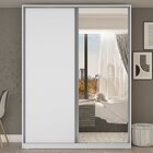 Guarda Roupa Solteiro Com Espelho 2 Portas Em Bp Belluno  Bra