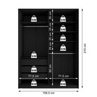 Guarda Roupa Solteiro Com Espelho 2 Portas Em Bp Belluno  Pre