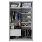 Guarda Roupa Solteiro Com Espelho 2 Portas Em Perfect Lugano