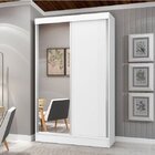 Guarda-roupa Solteiro Com Espelho 2 Portas Geórgia Plus  Bran