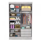 Guarda-roupa Solteiro Com Espelho 2 Portas Geórgia Plus  Jequ