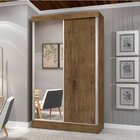 Guarda-roupa Solteiro Com Espelho 2 Portas Geórgia Plus  Jequ