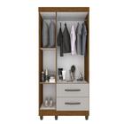 Guarda Roupa Solteiro Com Espelho 3 Portas 2 Gavetas Estrela