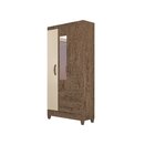 Guarda-roupa Solteiro Com Espelho 3 Portas 2 Gavetas Real Lig