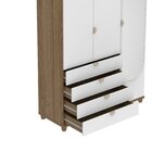 Guarda-roupa Solteiro Com Espelho 3 Portas 4 Gavetas 100% Mdf