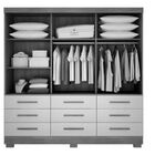 Guarda Roupa Solteiro Com Espelho 3 Portas 9 Gavetas - Capri-