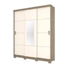 Guarda Roupa Solteiro Com Espelho 3 Portas Deslizantes 2 Gave