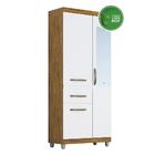 Guarda Roupa Solteiro Com Espelho 3 Portas Gabriela Acp Móvei