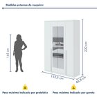 Guarda-roupa Solteiro Com Espelho 4 Portas 2 Gavetas Alonzo 1
