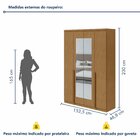 Guarda Roupa Solteiro Com Espelho 4 Portas 2 Gavetas Alonzo 1