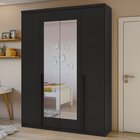 Guarda Roupa Solteiro Com Espelho 4 Portas 2 Gavetas Alonzo M