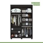 Guarda Roupa Solteiro Com Espelho 4 Portas 2 Gavetas Alonzo M