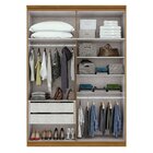 Guarda-roupa Solteiro Com Espelho 4 Portas 2 Gavetas Alonzo R