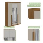 Guarda-roupa Solteiro Com Espelho 4 Portas 2 Gavetas Alonzo R