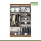 Guarda-roupa Solteiro Com Espelho 4 Portas 2 Gavetas Alonzo R