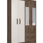 Guarda-roupa Solteiro Com Espelho 4 Portas 2 Gavetas Real Lig