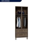 Guarda-roupa Solteiro Com Espelho 4 Portas 2 Gavetas Teresina