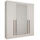Guarda Roupa Solteiro Com Espelho 4 Portas 3 Gavetas Bremen N
