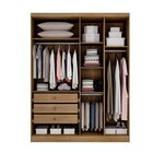 Guarda Roupa Solteiro Com Espelho 4 Portas 3 Gavetas Bremen N