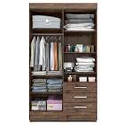 Guarda Roupa Solteiro Com Espelho 4 Portas 3 Gavetas Débora A