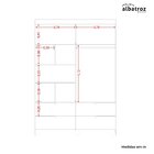 Guarda Roupa Solteiro Com Espelho 4 Portas 4 Gavetas Doble  N