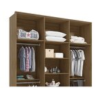 Guarda Roupa Solteiro Com Espelho 4 Portas 4 Gavetas Las Vega