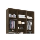 Guarda Roupa Solteiro Com Espelho 4 Portas 4 Gavetas Las Vega