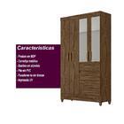 Guarda Roupa Solteiro Com Espelho 4 Portas 4 Gavetas Sobral M