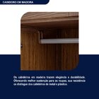 Guarda-roupa Solteiro Com Espelho 7 Portas 3 Gavetas Belém Ca