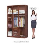 Guarda Roupa Solteiro Com Espelho 8 Portas 3 Gavetas Paris La