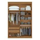 Guarda-roupa Solteiro Com Espelho Alonzo 4 Pt 2 Gv Amêndoa