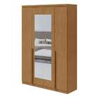 Guarda-roupa Solteiro Com Espelho Alonzo 4 Pt 2 Gv Amêndoa