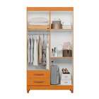 Guarda-roupa Solteiro Com Espelho Âmbar 4 Pt 2 Gv Cinamomo