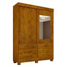 Guarda-roupa Solteiro Com Espelho Arezzo 2 Pt 6 Gv Cedro
