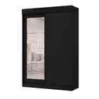 Guarda-roupa Solteiro Com Espelho Bolt 2 Pt 2 Gv Preto