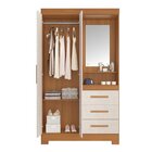 Guarda-roupa Solteiro Com Espelho E 2 Portas Freijó Trend/off