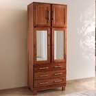 Guarda Roupa Solteiro Com Espelho E Pés 4 Portas 3 Gavetas Pa