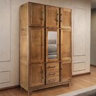 Guarda Roupa Solteiro Com Espelho E Pés 8 Portas 3 Gavetas Pa