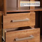 Guarda Roupa Solteiro Com Espelho E Pés 8 Portas 3 Gavetas Pa