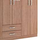 Guarda-roupa Solteiro Com Espelho Havana 6 Pt Marrom