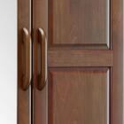 Guarda Roupa Solteiro Com Espelho Madeira Maciça 2232 Ouro Fnt