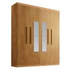Guarda-roupa Solteiro Com Espelho Malibu 4 Pt 2 Gv Imbuia