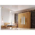 Guarda-roupa Solteiro Com Espelho Malibu 4 Pt 2 Gv Imbuia