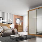 Guarda Roupa Solteiro Com Espelho Mdf 3 Gavetas - Virtus -cum