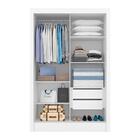 Guarda Roupa Solteiro Com Espelho Nanda 2 Pts Branco - M. Ara